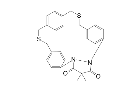 N,N'-(dimethylmalonyl)-2,11-dithia-19,20-diaza-[3.3.2[(1,4)(1,4)(1,4)cyclophane