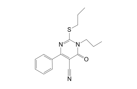 Pyrimidine-5-carbonitrile, 3,4-dihydro-4-oxo-6-phenyl-3-propyl-2-propylthio-