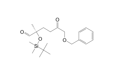(R*,S*)-(+-)-[[(1,1-Dimethylethyl)dimethylsilyl]oxy]-2-methyl-5-oxo-6-(phenylmethoxy)-hexanal