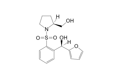 (1'S,2S/R)-N-[o-(1'-(.alpha.-Furyl)-1'-hydroxymethyl)benzenesulfonyl]-2-hydroxymethylpyrrolidine