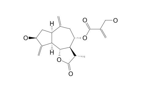 11-BETA,13-DIHYDROCYNAROPICRIN;3-BETA,8-ALPHA-DIHYDROXYGUAIA-4(15),10(14)-DIEN-1-ALPHA,5-ALPHA,6-BETA,11-BETA-H-12,6-OLIDE-8-O-HYDROXYMETHA