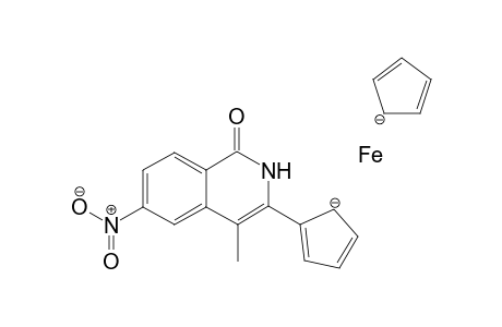 3-Ferrocenyl-4-methyl-6-nitroisoquinolin-1(2H)-one