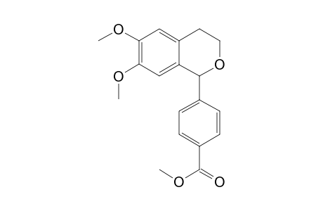 Benzoic acid, 4-(3,4-dihydro-6,7-dimethoxy-1H-2-benzopyran-1-yl)-, methyl ester