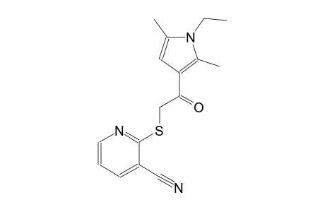 3-pyridinecarbonitrile, 2-[[2-(1-ethyl-2,5-dimethyl-1H-pyrrol-3-yl)-2-oxoethyl]thio]-