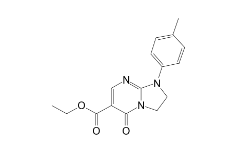 ETHYL-1-(4-METHYLYPHENYL)-5(1H)-OXO-2,3-DIHYDROIMIDAZO-[1,2-A]-PYRIMIDINE-6-CARBOXYLATE