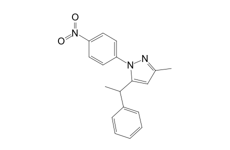3-Methyl-1-(4-nitrophenyl)-5-(1-phenylethyl)pyrazole