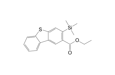 2-Dibenzothiophenecarboxylic acid, 3-(trimethylsilyl)-, ethyl ester