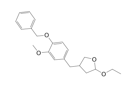 2-Ethoxy-4-[(3-methoxy-4-phenylmethoxy-phenyl)methyl]oxolane