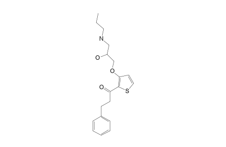 1-[3-(2-hydroxy-3-propylaminopropoxy)thiophen-2-yl]-3-phenylpropan-1-one