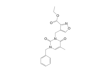 4-[(3-BENZYL-5-METHYL-2,6-DIOXO-1,2,3,6-TETRAHYDROPYRIMIDIN-1-YL)-METHYL]-ISOXAZOLE-3-CARBOXYLIC-ACID-ETHYLESTER