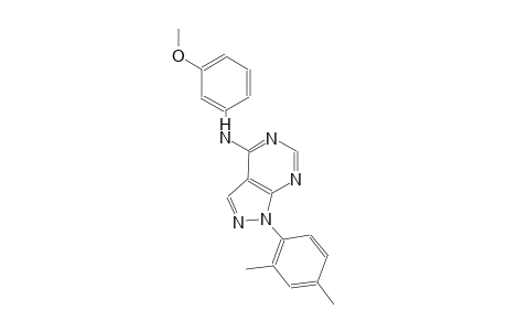 1H-pyrazolo[3,4-d]pyrimidin-4-amine, 1-(2,4-dimethylphenyl)-N-(3-methoxyphenyl)-