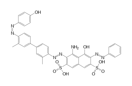 2,7-Naphthalenedisulfonic acid, 4-amino-5-hydroxy-3-[[4'-[(4-hydroxyphenyl)azo]-3,3'-dimethyl-[1,1'-biphenyl]-4-yl]azo]-6-(phenylazo)-