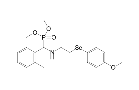 Dimethyl [({1-[(4-Methoxyphenyl)selanyl]propan-2-yl}amino)-(o-tolyl)methyl]phosphonate