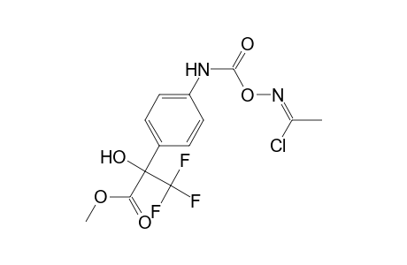 2-[4-[[(Z)-1-chloroethylideneamino]oxycarbonylamino]phenyl]-3,3,3-trifluoro-2-hydroxy-propionic acid methyl ester