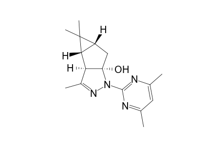 (3aR,3bR,4aR,5aR)-3,4,4-Trimethyl-1-(4,6-dimethyl-2-pyrimidyl)-1,3a,3b,4,4a,5-hexahydrocyclopropa[3,4]cyclopenta[1,2-c]pyrazol-5a-ol