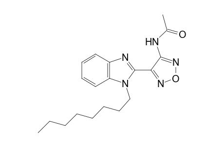 Acetamide, N-[4-(1-octyl-2-benzimidazolyl)-3-furazanyl]-