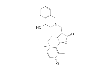 3-[[benzyl-(2-hydroxy-ethyl)-amino]-methyl]-5a,9-dimethyl-3a,5,5a,9b-tetrahydro-3H,4H-naphtho[1,2-b]furan-2,8-dione