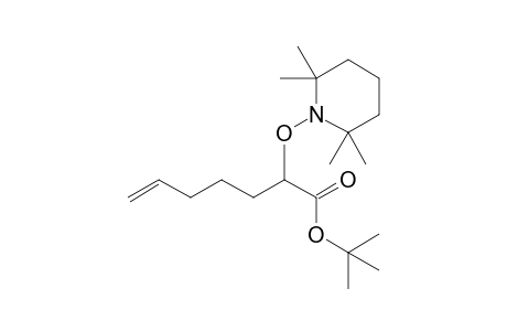 2-(2,2,6,6-tetramethylpiperidino)oxyhept-6-enoic acid tert-butyl ester
