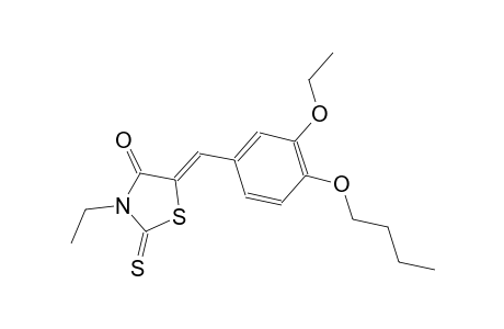 (5Z)-5-(4-butoxy-3-ethoxybenzylidene)-3-ethyl-2-thioxo-1,3-thiazolidin-4-one
