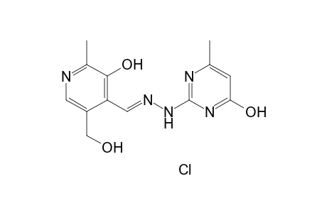 1-[Pyridoxylidene]-2-[4'-hydroxy-6'-methoxy-2'-pyrimidyl]hydrazine hydrocholoride