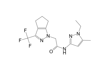 N-(1-ethyl-5-methyl-1H-pyrazol-3-yl)-2-(3-(trifluoromethyl)-5,6-dihydrocyclopenta[c]pyrazol-1(4H)-yl)acetamide