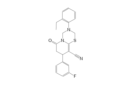 2H,6H-pyrido[2,1-b][1,3,5]thiadiazine-9-carbonitrile, 3-(2-ethylphenyl)-8-(3-fluorophenyl)-3,4,7,8-tetrahydro-6-oxo-