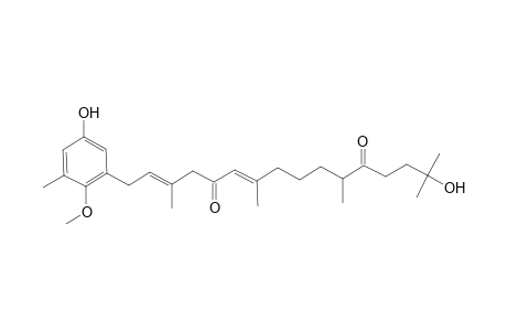 (2E,6E)-15-hydroxy-1-(5-hydroxy-2-methoxy-3-methylphenyl)-3,7,11,15-tetramethylhexadeca-2,6-diene-5,12-dione