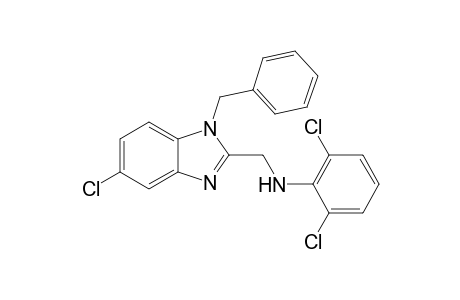 (1-benzyl-5-chloro-benzimidazol-2-yl)methyl-(2,6-dichlorophenyl)amine