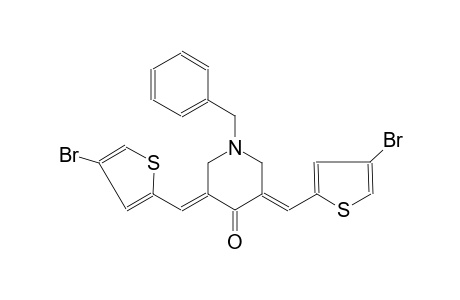 4-piperidinone, 3,5-bis[(4-bromo-2-thienyl)methylene]-1-(phenylmethyl)-, (3E,5E)-