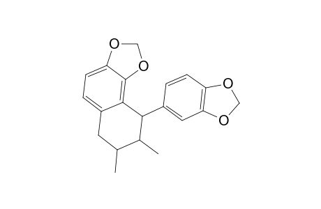 Naphtho[1,2-d]-1,3-dioxole, 9-(1,3-benzodioxol-5-yl)-6,7,8,9-tetrahydro-7,8-dimethyl-, [7S-(7.alpha.,8.beta.,9.alpha.)]-