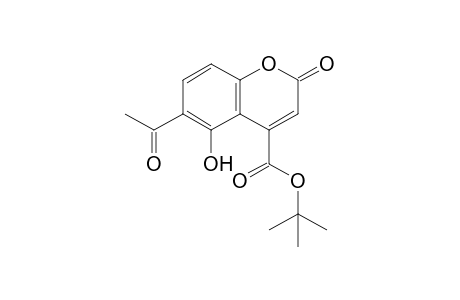 t-Butyl 6-acetyl-5-hydroxy-2-oxo-2H-chromene-4-carboxylate