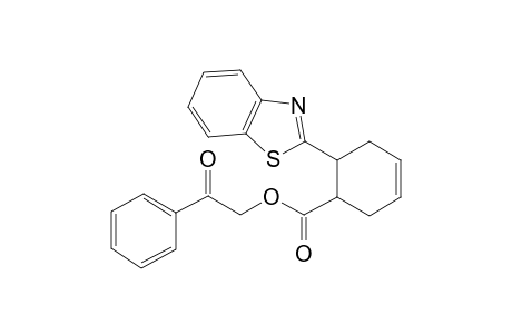 3-Cyclohexene-1-carboxylic acid, 6-(1,3-benzothiazol-2-yl)-, 2-oxo-2-phenylethyl ester