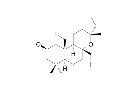 8a,13-epoxy-17,20-diiodolabdan-2b-ol