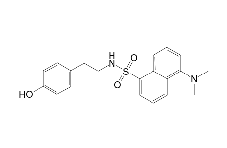 5-(dimethylamino)-N-[2-(4-hydroxyphenyl)ethyl]-1-naphthalenesulfonamide