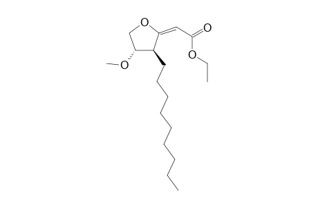 (2E)-2-[(3S,4S)-4-methoxy-3-nonyl-tetrahydrofuran-2-ylidene]acetic acid ethyl ester