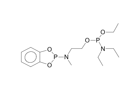 2-[N-METHYL-N-(2-{ETHOXY-N,N-DIETHYLAMIDOPHOSPHINOXY}ETHYL)AMINO]-4,5-BENZO-1,3,2-DIOXAPHOSPHOLANE