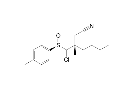 (S)-3-[Chloro-((R)-toluene-4-sulfinyl)-methyl]-3-methyl-heptanenitrile