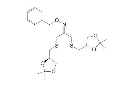 1,3-BIS-[(4R)-(2,2-DIMETHYL-1,3-DIOXOLAN-4-YLMETHYLTHIO]-PROPANONE-O-BENZYLOXIME