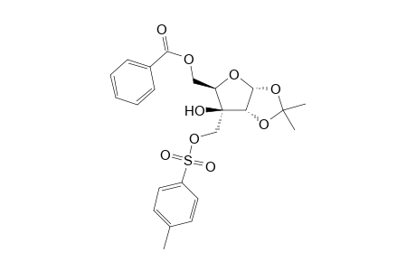 O-Benzoyl-5-O-isopropylidene-1,2-C-p-toluenesulfonyloxymethyl-3-alpha-D-xylofurannose