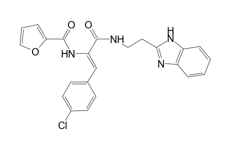 2-Furancarboxamide, N-[1-[[[2-(1H-1,3-benzimidazol-2-yl)ethyl]amino]carbonyl]-2-(4-chlorophenyl)ethenyl]-