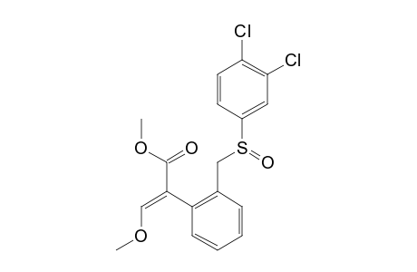 Benzeneacetic acid, 2-[[(3,4-dichlorophenyl)sulfinyl]methyl]-alpha-(methoxymethylene)-, methyl ester