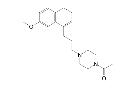 1-[4-[3-(7-methoxy-3,4-dihydronaphthalen-1-yl)propyl]-1-piperazinyl]ethanone