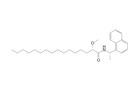 (2S)-2-methoxy-N-[(1S)-1-(1-naphthalenyl)ethyl]hexadecanamide