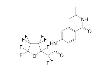 4-([Difluoro(2,3,3,4,4,5,5-heptafluorotetrahydro-2-furanyl)acetyl]amino)-N-isopropylbenzamide