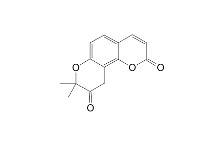 2,2-Dimethyl-3'-oxo-dihydropyrano[5',6' ; 8,7]coumarin