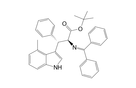 (2S,3S)-tert-butyl-2-((diphenylmethylene)amino)-3-(4-methyl-1H-indol-3-yl)-3-phenylpropanoate
