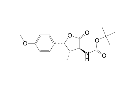 (2S,3S,4R)-2-(tert-Butoxycarbonylamino)-4-(4-methoxyphenyl)-3-methyl-butyrolactone