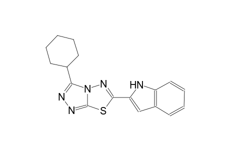 1H-indole, 2-(3-cyclohexyl[1,2,4]triazolo[3,4-b][1,3,4]thiadiazol-6-yl)-