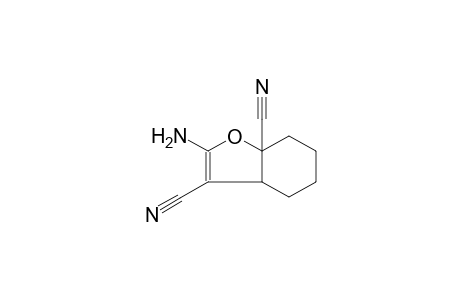 2-amino-4,5,6,7-tetrahydro-1-benzofuran-3,7a(3aH)-dicarbonitrile