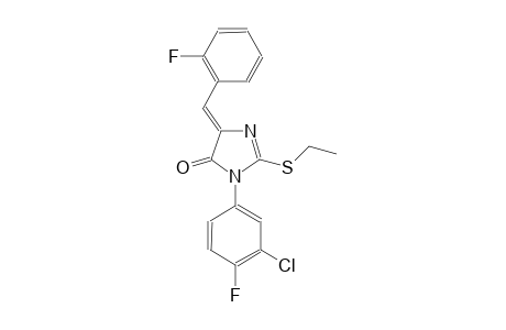 4H-imidazol-4-one, 3-(3-chloro-4-fluorophenyl)-2-(ethylthio)-5-[(2-fluorophenyl)methylene]-3,5-dihydro-, (5Z)-